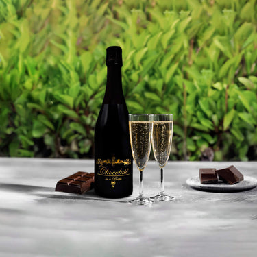 Vin mousseux - Chocolat en bouteille