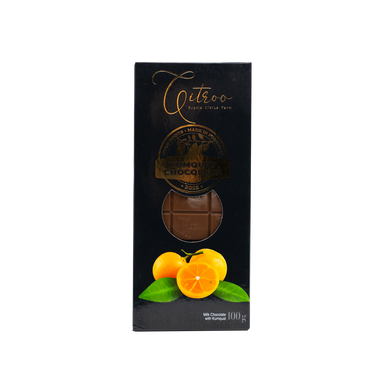 Tablete de Chocolate de Leite com Kumquat -  Citroo